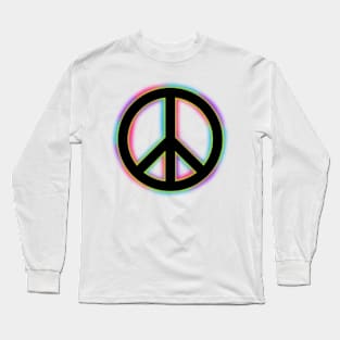 Colorful Peace Sign Long Sleeve T-Shirt